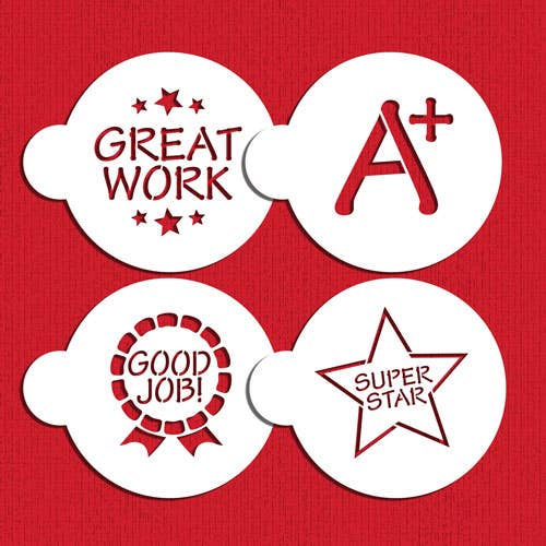 Schultage Plätzchen-Schablonen-Set für den Großhandel von Designer Stencils