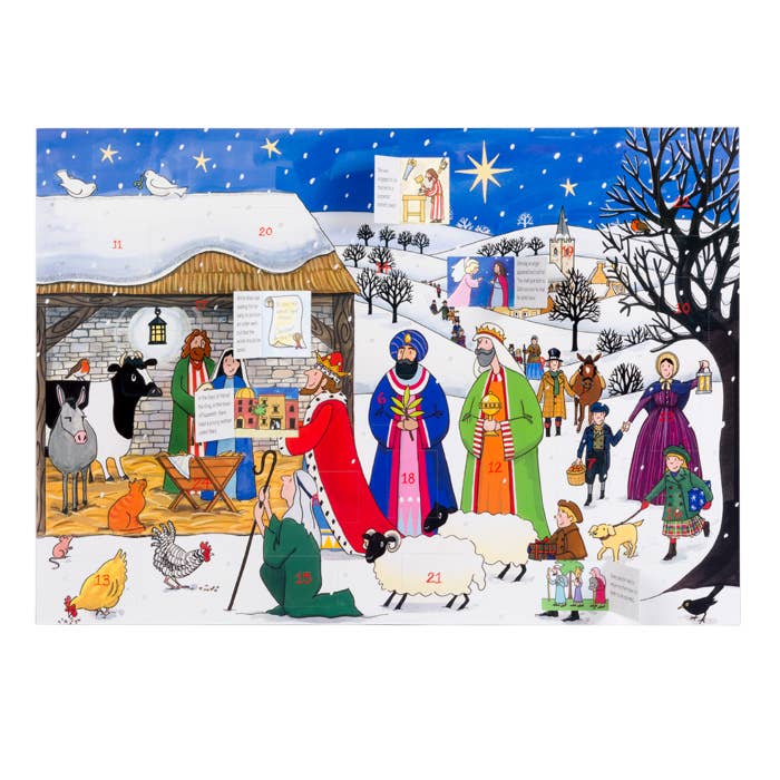Alison Gardiner Designs – wholesale Advent calendar – Jesus is Born Traditional Christmas Advent Calendar