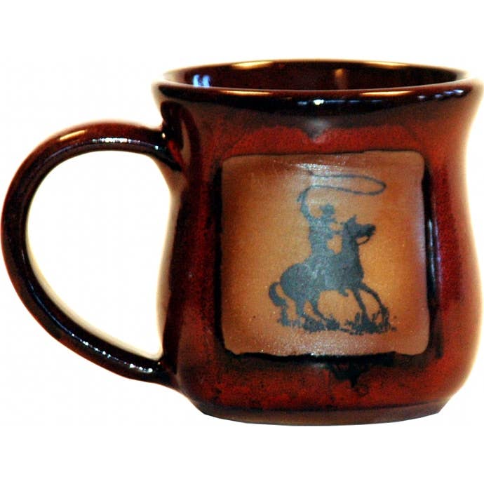Always Azul Pottery - Vente Tasse à café - Mug Cowboy 14 Oz. (fabriqué sur commande)0