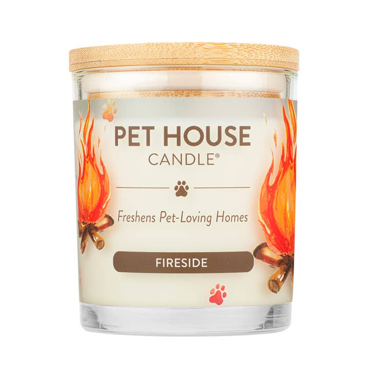 Fireside 9 oz Candle for wholesale by Pet House by One Fur All