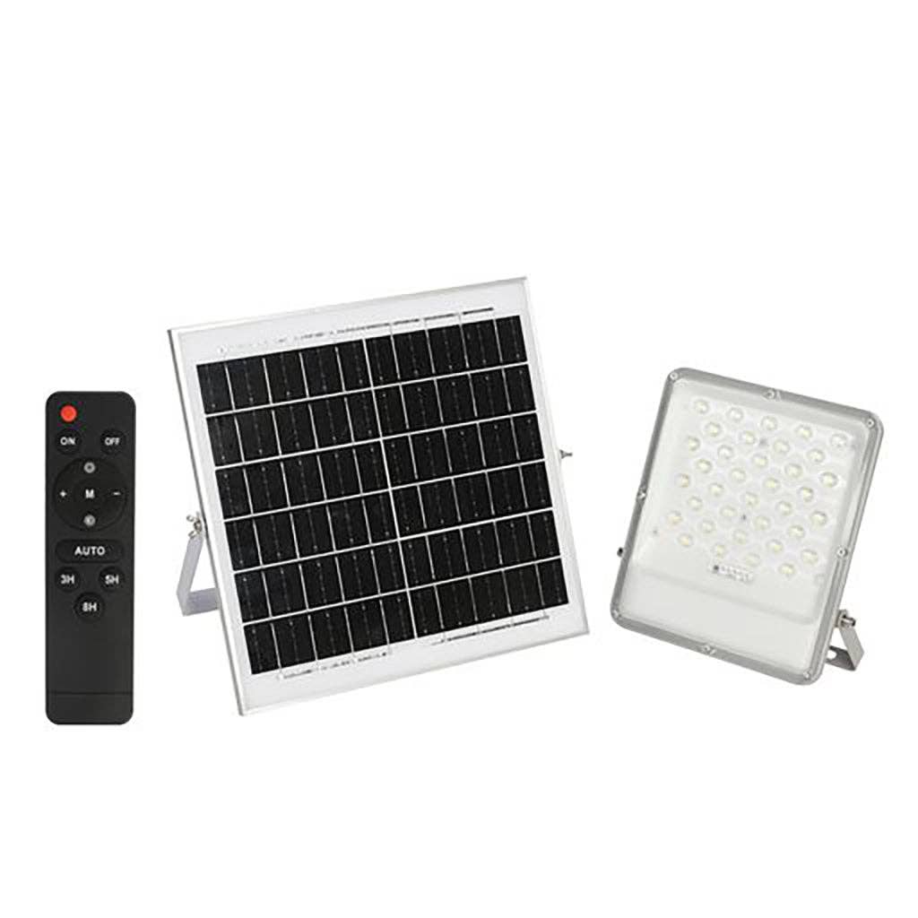 ENER-J - Vendita all'ingrosso Luce per esterni/da giardino - Proiettore a LED da 100W per esterni con pannello solare6