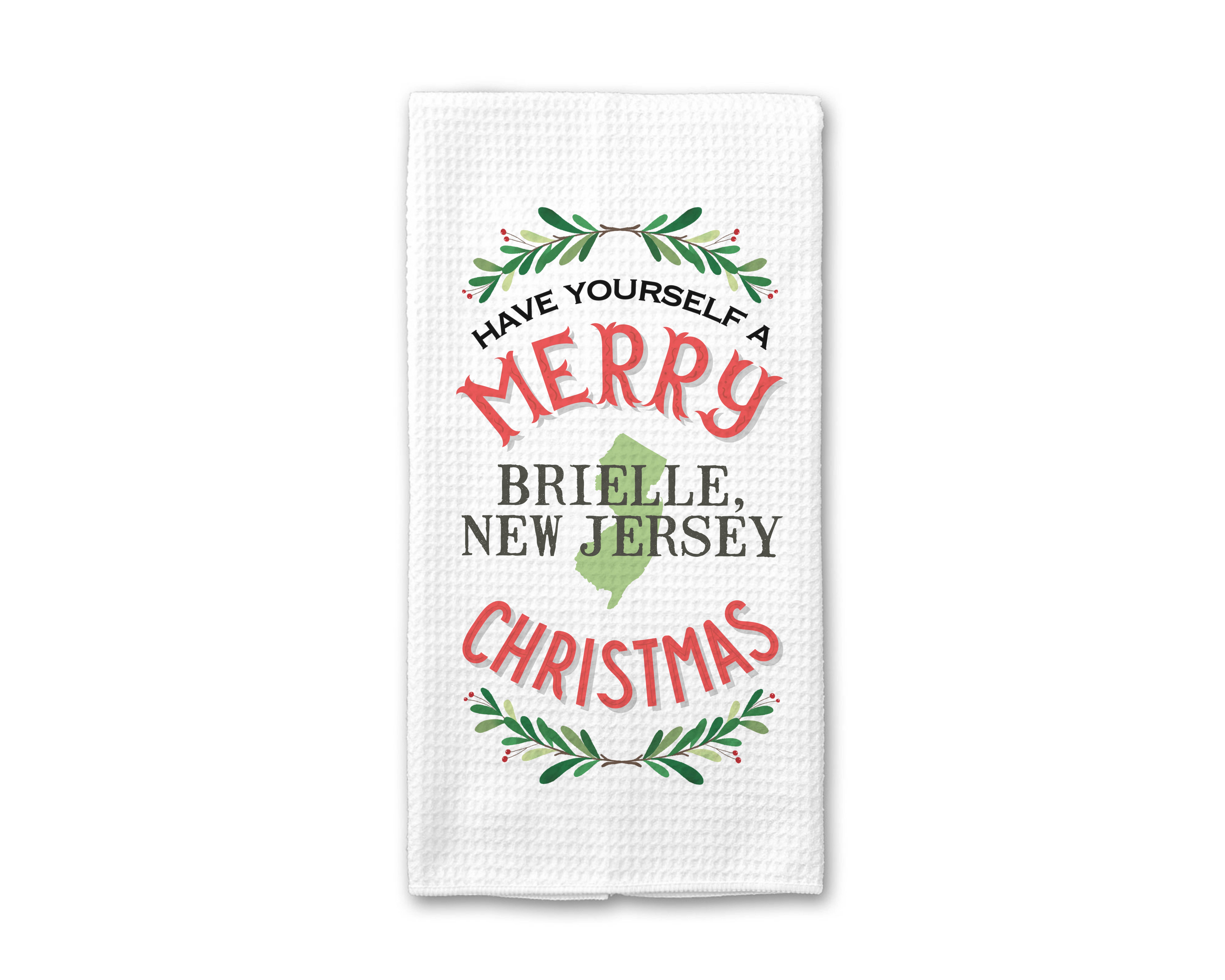 Canary Road - Wholesale Tea Towel - Christmas State Custom City Personalized Kitchen Towel1