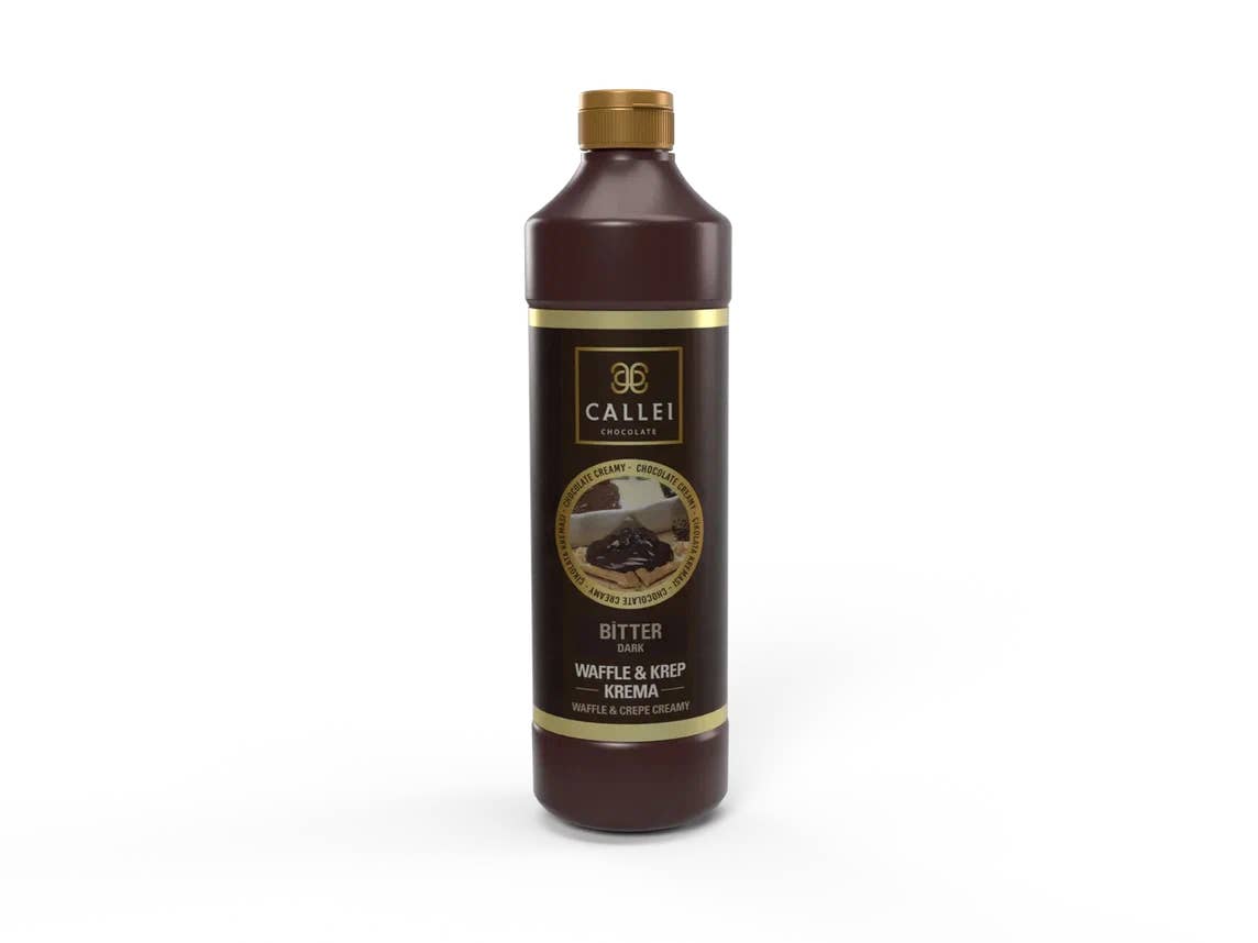 Aladdin - Wholesale Hot Fudge/Chocolate Spread - Callei Bitter Chocolate Sauce for Waffle, Pancake, Crepe & Fondue 1000gr