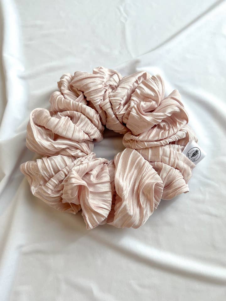 Pink Sugar Giant Pleated Scrunchie | Extra Large Scrunchies for wholesale by Grace.E.Co