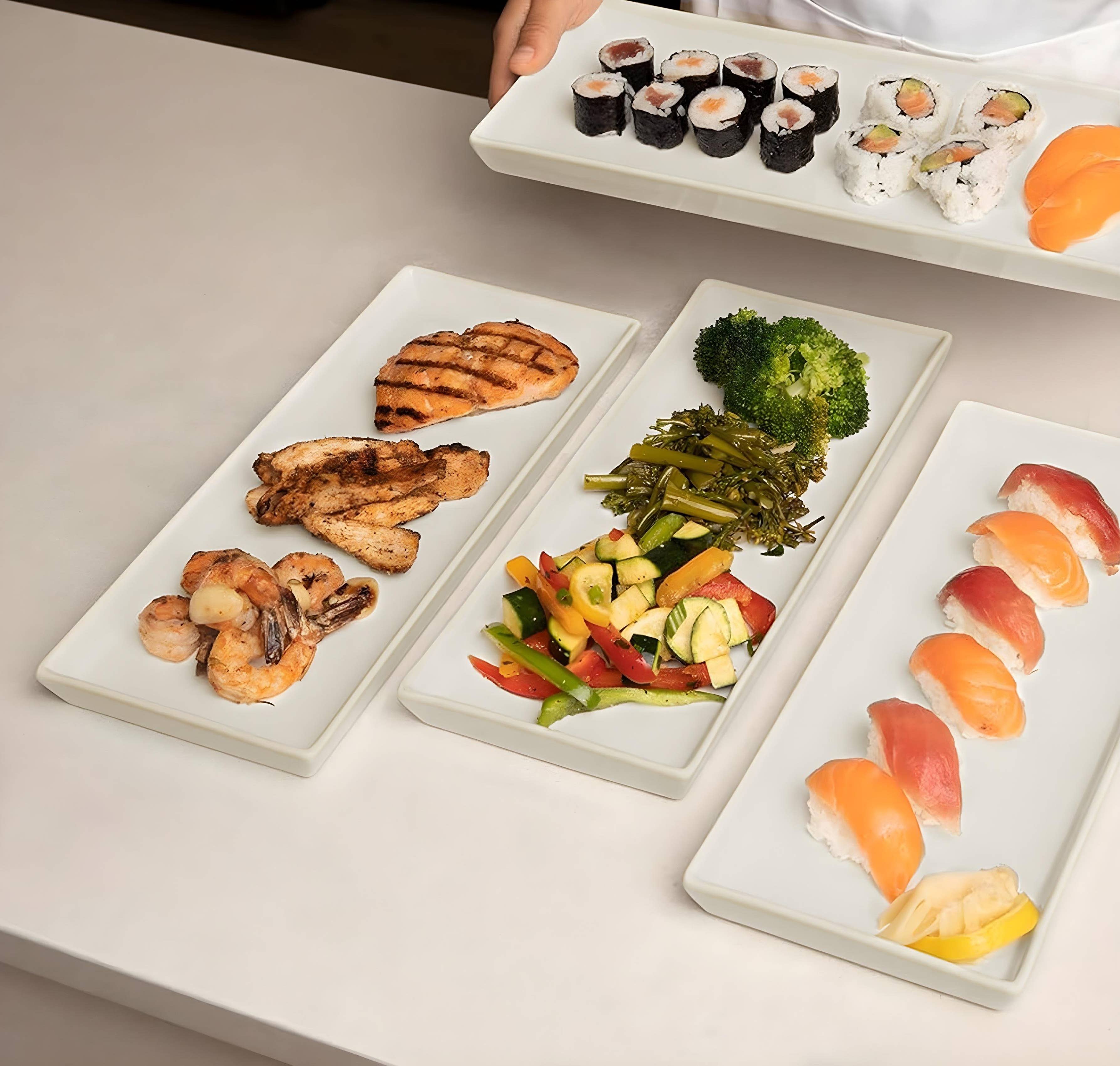 Kook - Wholesale Serving Tray - Kook Rectangular Serving Trays, 11”, White, Set of 42