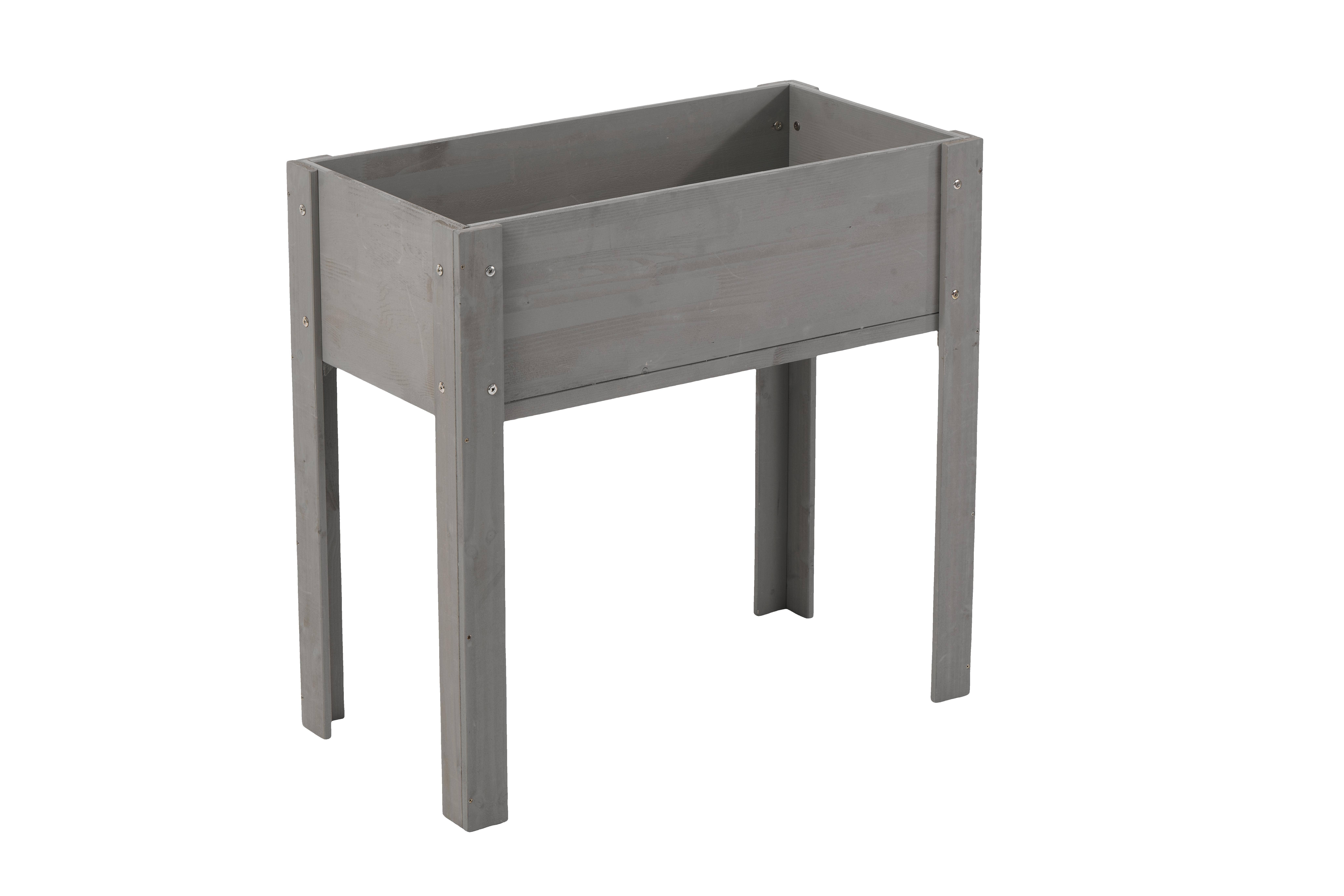 39F Inc. - Wholesale Planter Box - 31" Raised Garden Bed with Legs, Brown/Grey3