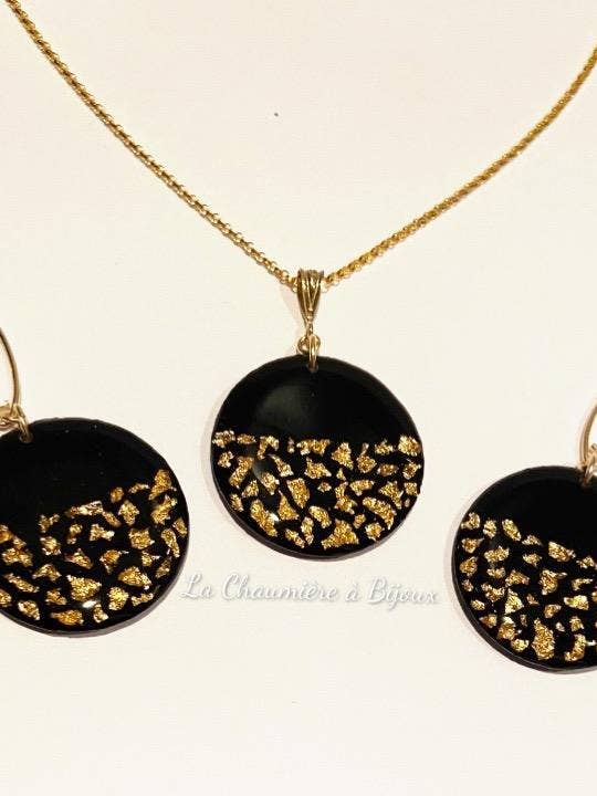 XL gold-filled snowflake set for wholesale by La Chaumière à Bijoux