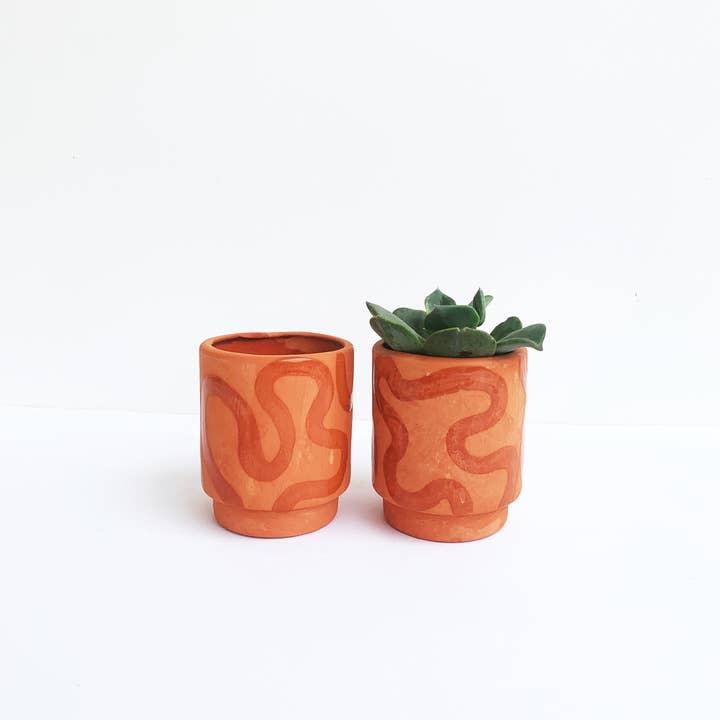 Luna Reece Ceramics - Wholesale Plant Pot - Squiggle Pots5