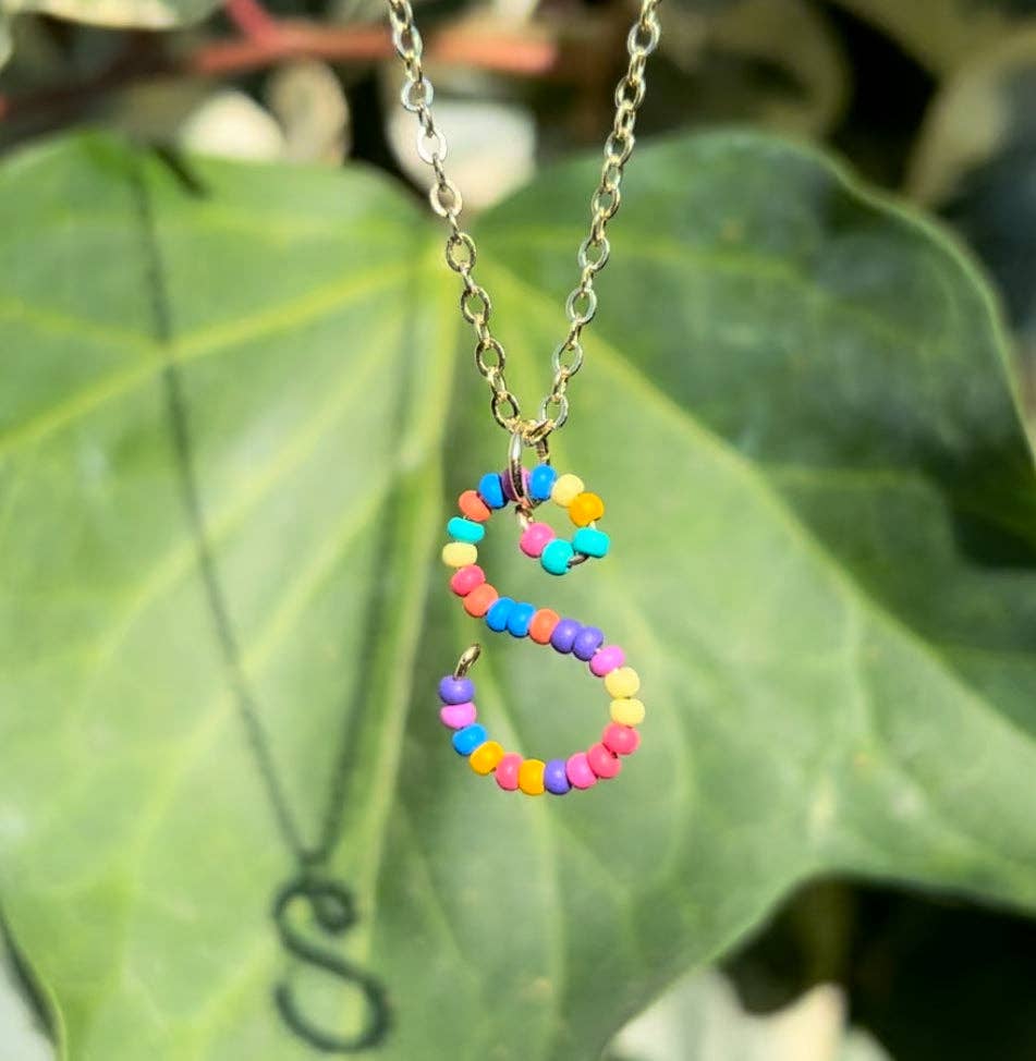 MorninGloria's - Wholesale Pendant/Charm Necklace - Beaded Initial Necklace18