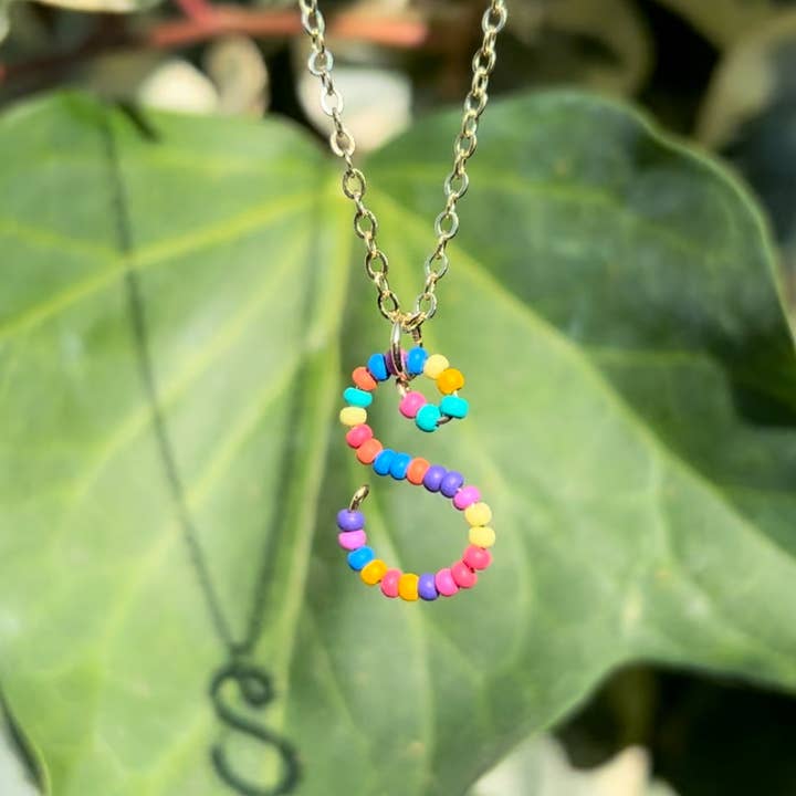 MorninGloria's - Wholesale Pendant/Charm Necklace - Beaded Initial Necklace18