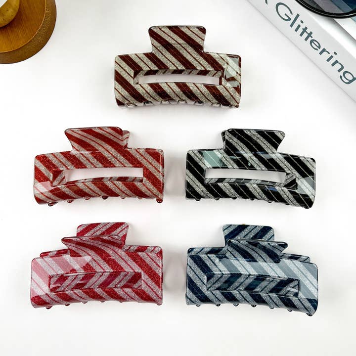 Pinza rectangular a rayas para venta al por mayor de SoapElenGlen