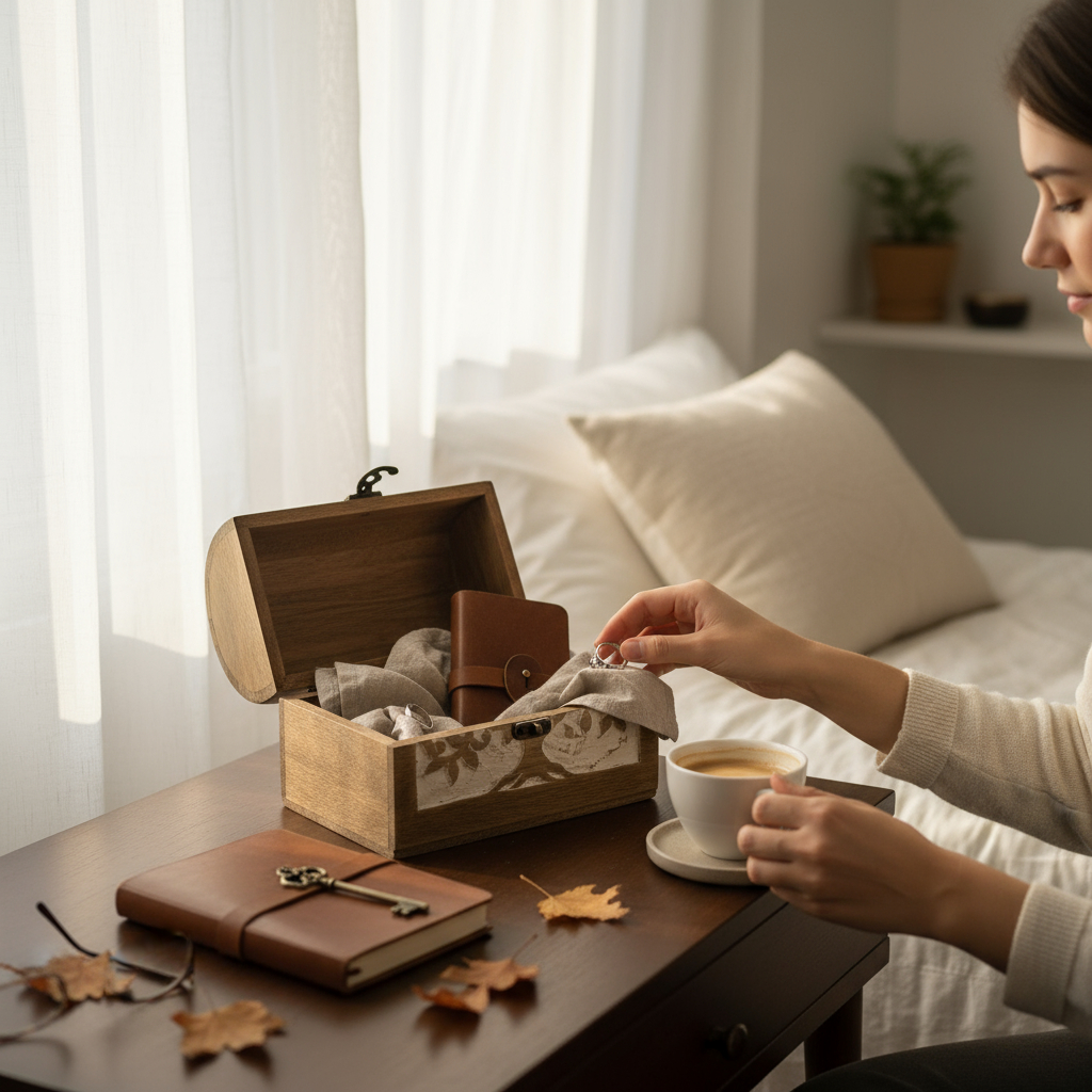 Wilco Home – Caixa decorativa por atacado – Caixa de Madeira Entalhada à Mão "Árvore da Vida" com Dobradiças Feriado2