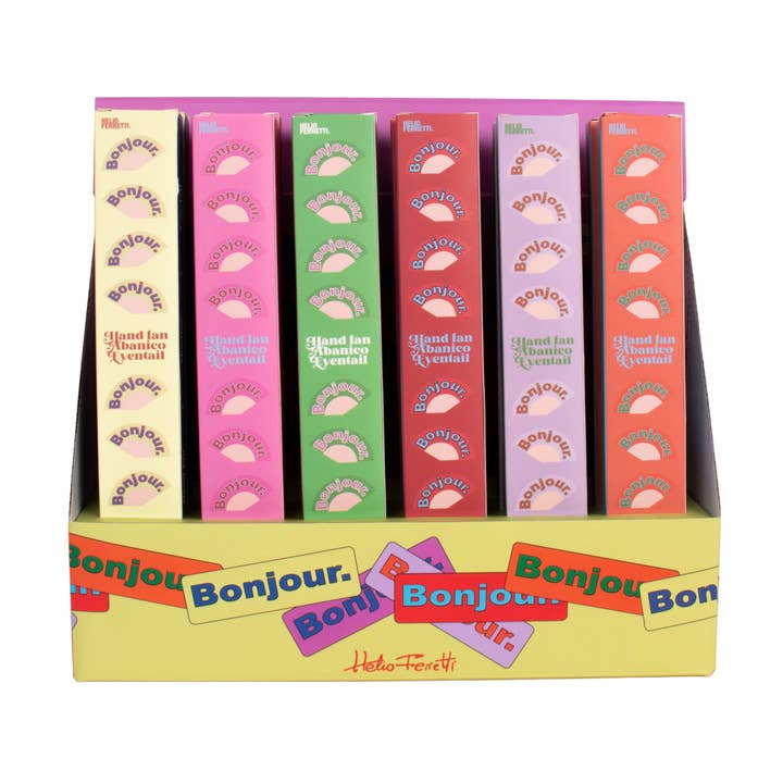 VISUALIZZAZIONE DI 18 VENTILATORI BONJOUR HF per la vendita all'ingrosso da parte di Helio Ferretti