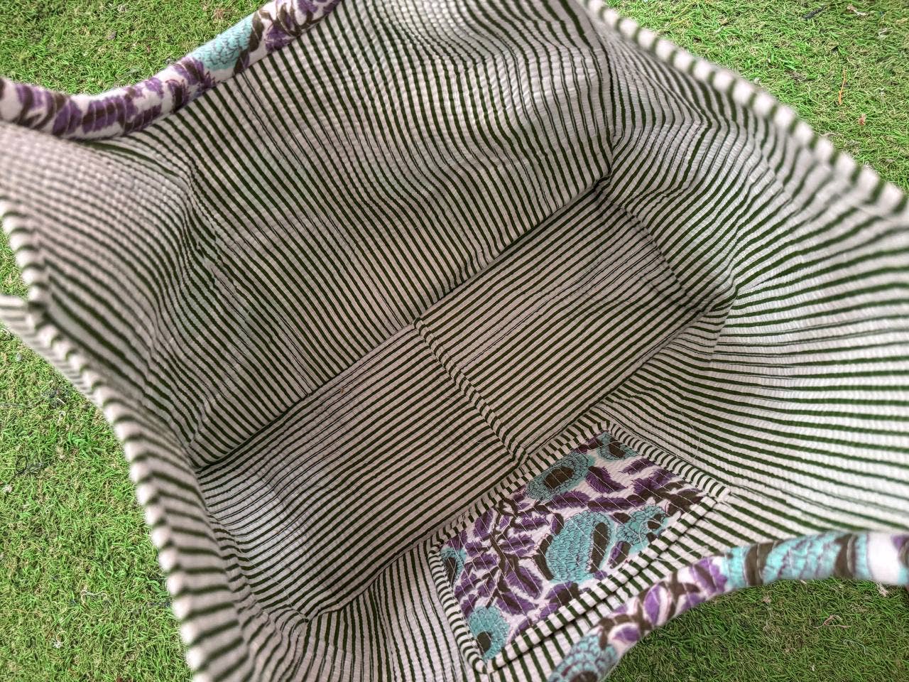 GYPSY STUDIO - Wholesale Shoulder Bag - Women's - Bohemian Cotton Shoulder Bag Quilted Floral Print Market Bag6