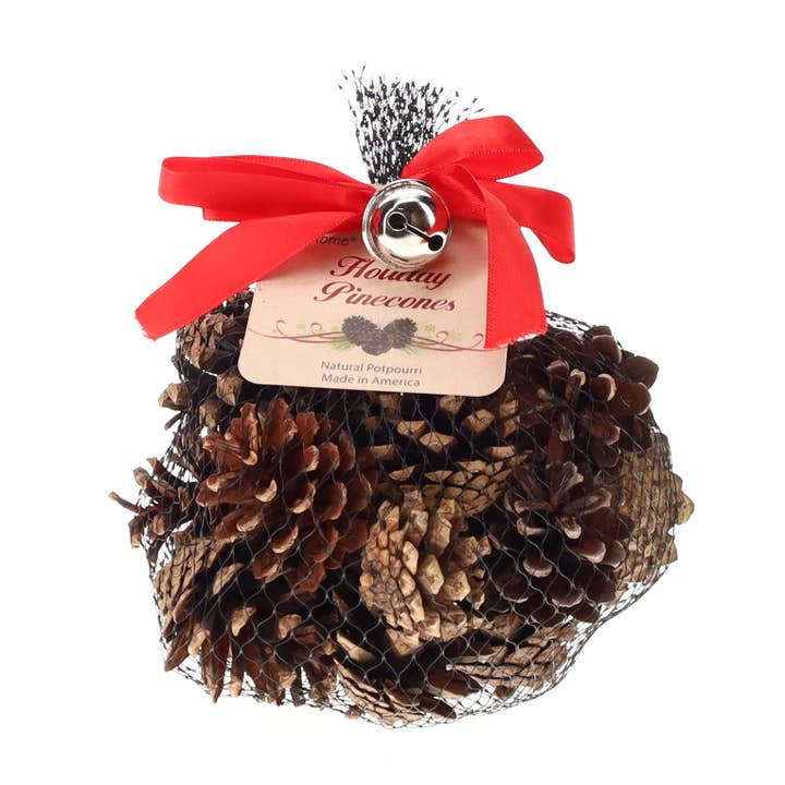 Your Home - Wholesale Potpourri - Nettie duffel mini "Holiday Pinecones", scented pinecones