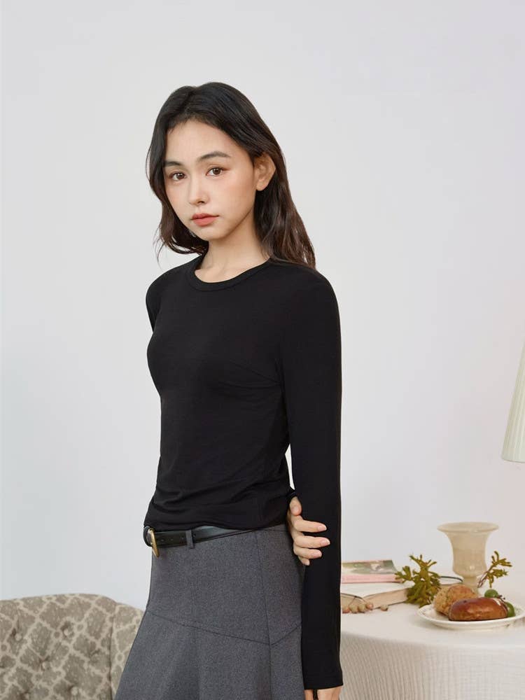 Hope & Sunshine – wholesale Stickad topp - Dam – Tencel Lyocell Ulltopp0