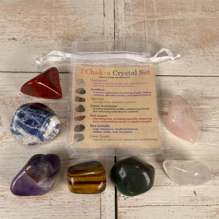 CaNatureLover – Großhandel Spiritueller Stein/Kristall – 7-Chakra-Kristallset – Einsteigerset mit Edelsteinen3