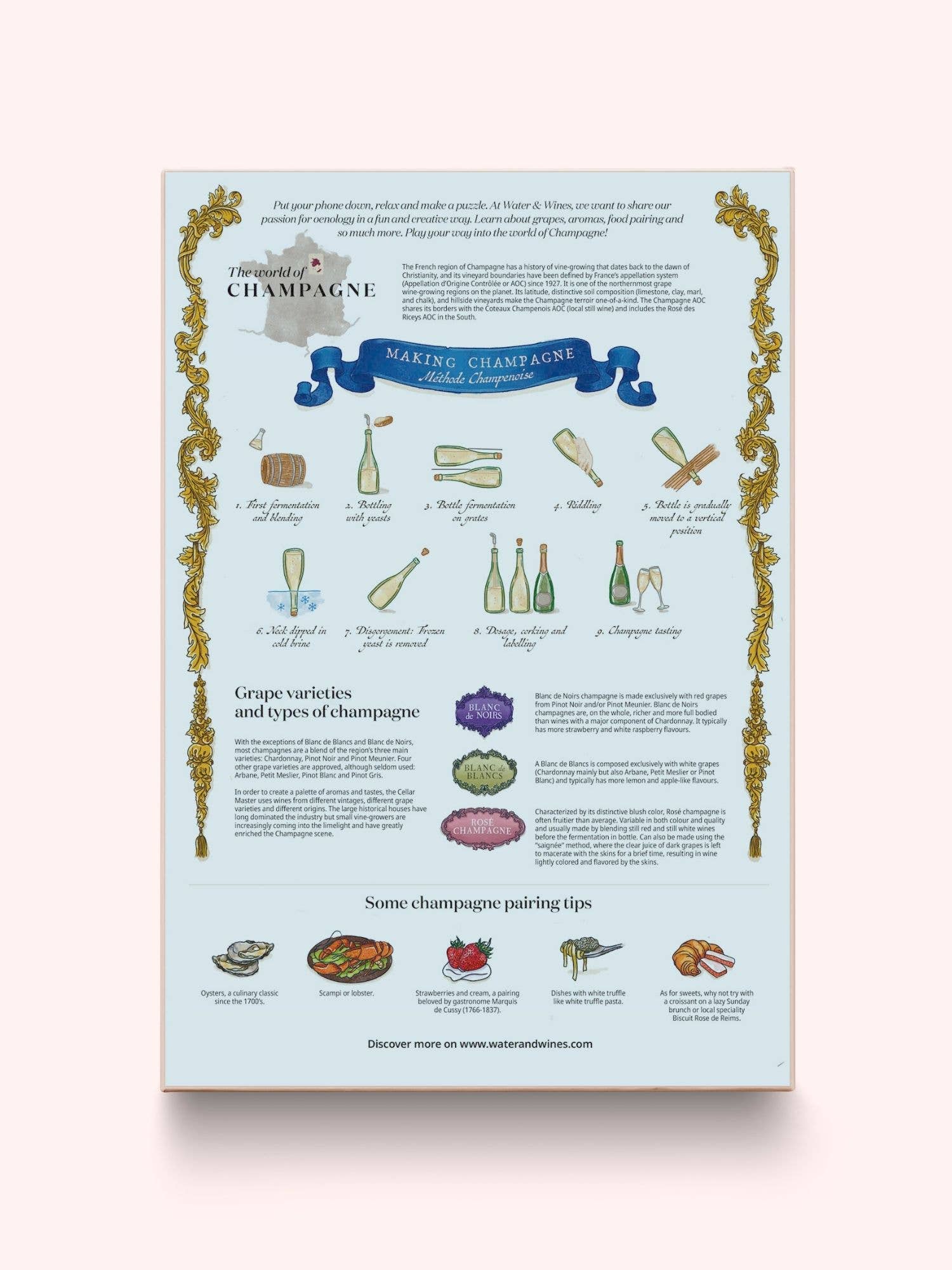 Water & Wines – wholesale Puzzle – Adult – Wine Puzzle - Champagne7
