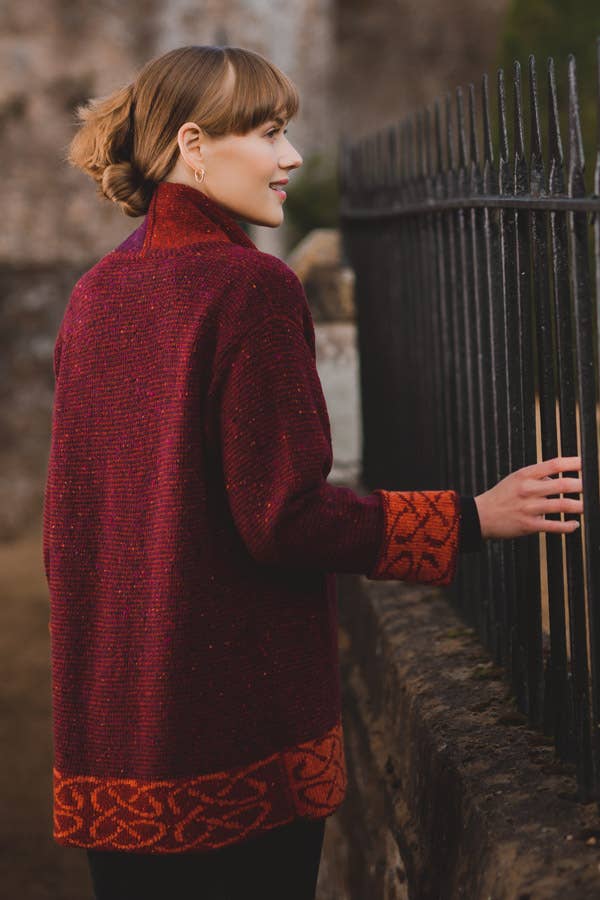 Knitted in Edinburgh – wholesale Jacket – Women's – Bordeaux Skye Jacket1
