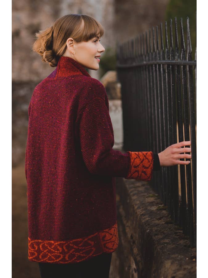 Knitted in Edinburgh – wholesale Jacket – Women's – Bordeaux Skye Jacket1
