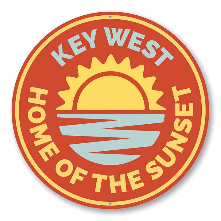 Key West Florida Enseigne Maison du coucher de soleil pour la vente par Lizton Sign Shop, Inc