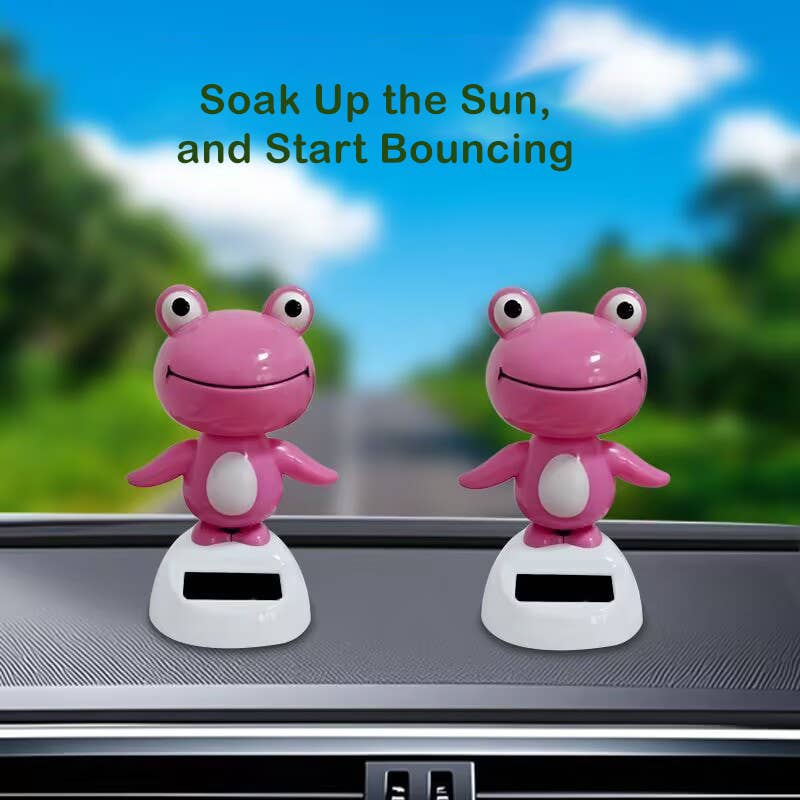 SoXcellent - Wholesale Decoratieve autospiegelhanger - Unisex - Bobblehead Kikker Zonnedashboard Ornament Schudspeeltje1