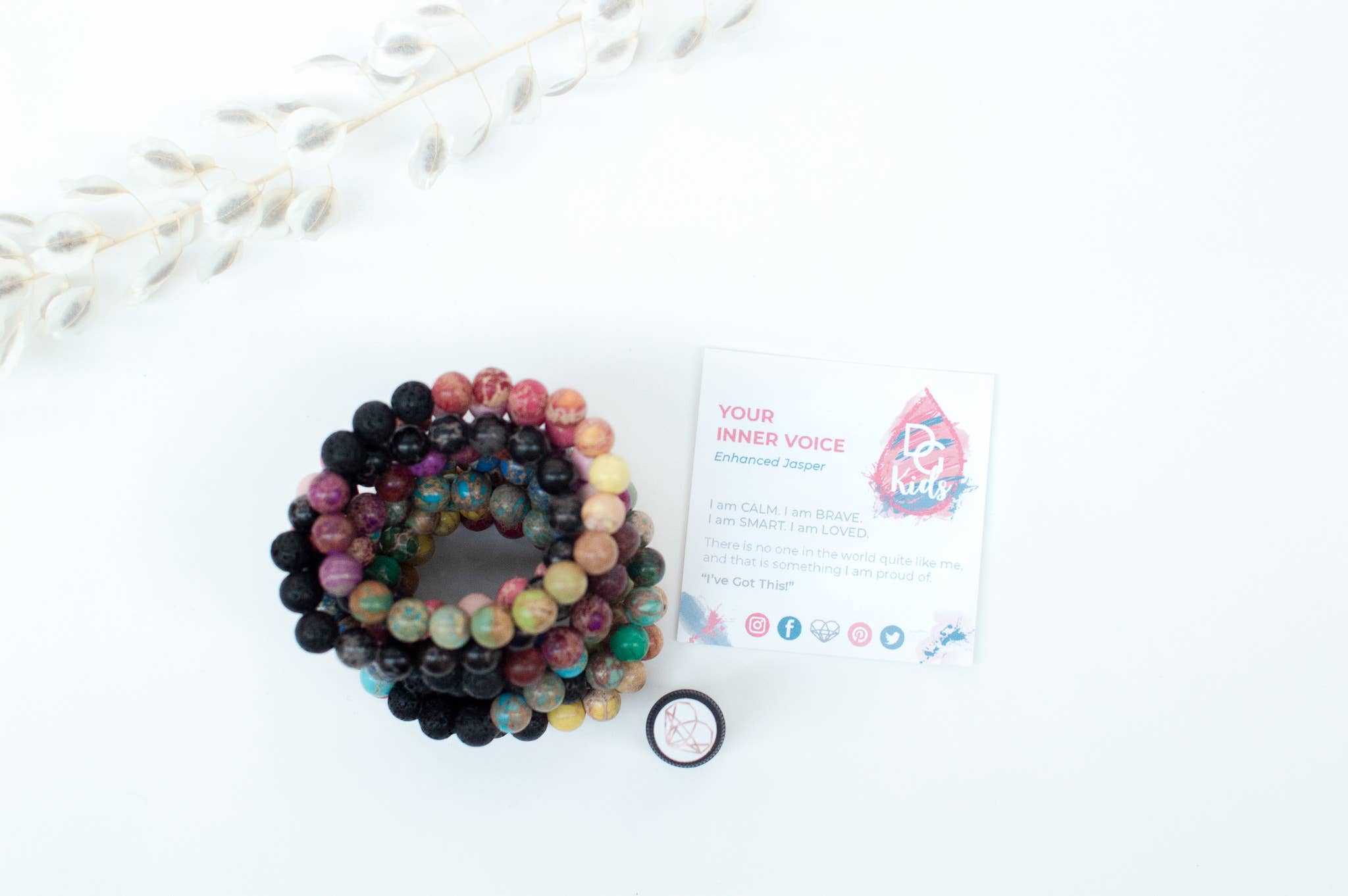 Drops of Gratitude - Venta al por mayor Pulseras de aromaterapia - Pulsera y aceite de aromaterapia para niños, azul claro2