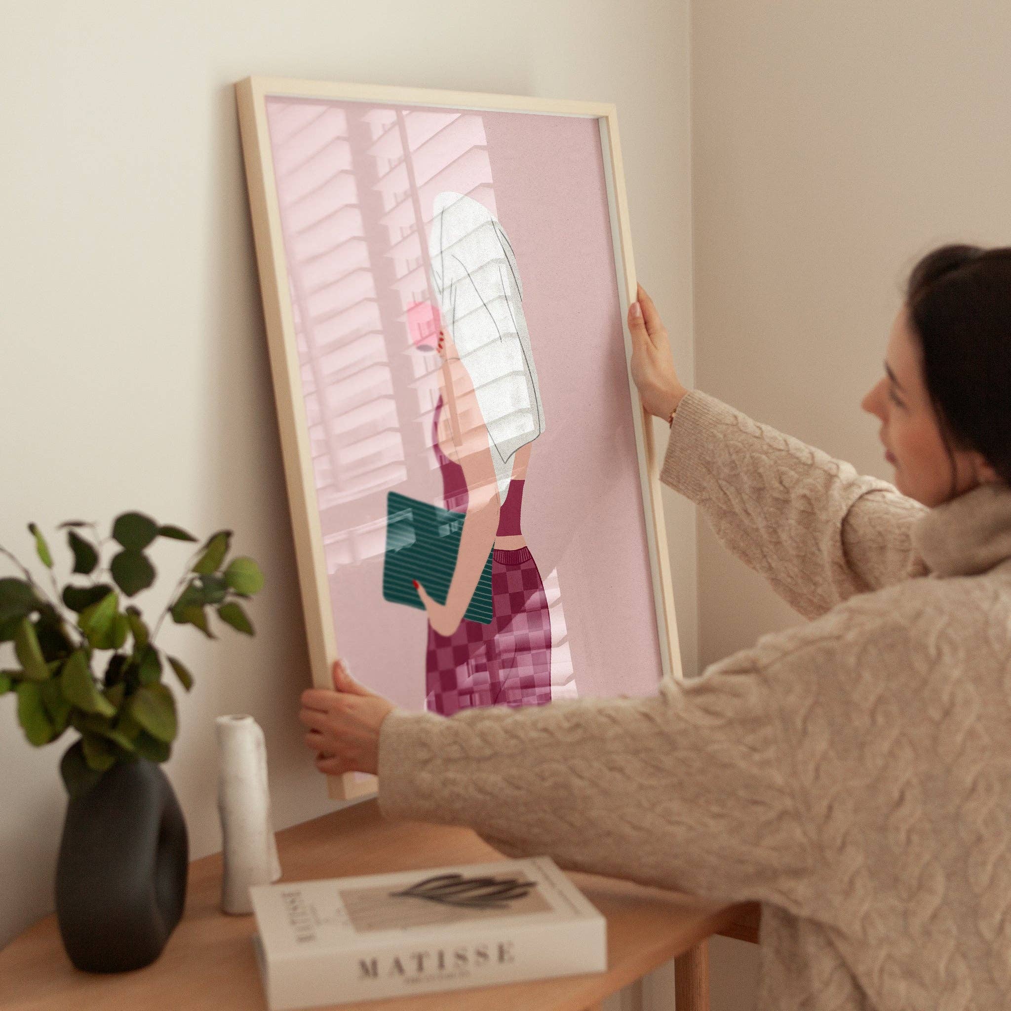 Pink Giraffe Print Co - Wholesale Art Print - Protecting My Peace Print2