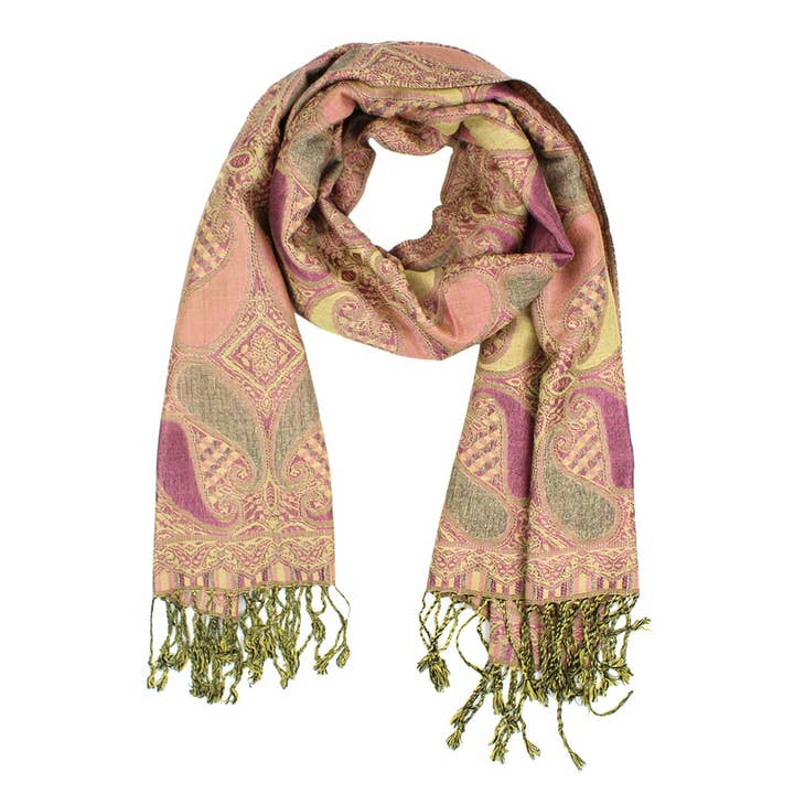 Sensibling Corp. - Wholesale Scarf - Women's - Large Paisley Pashmina Scarf Shawl23