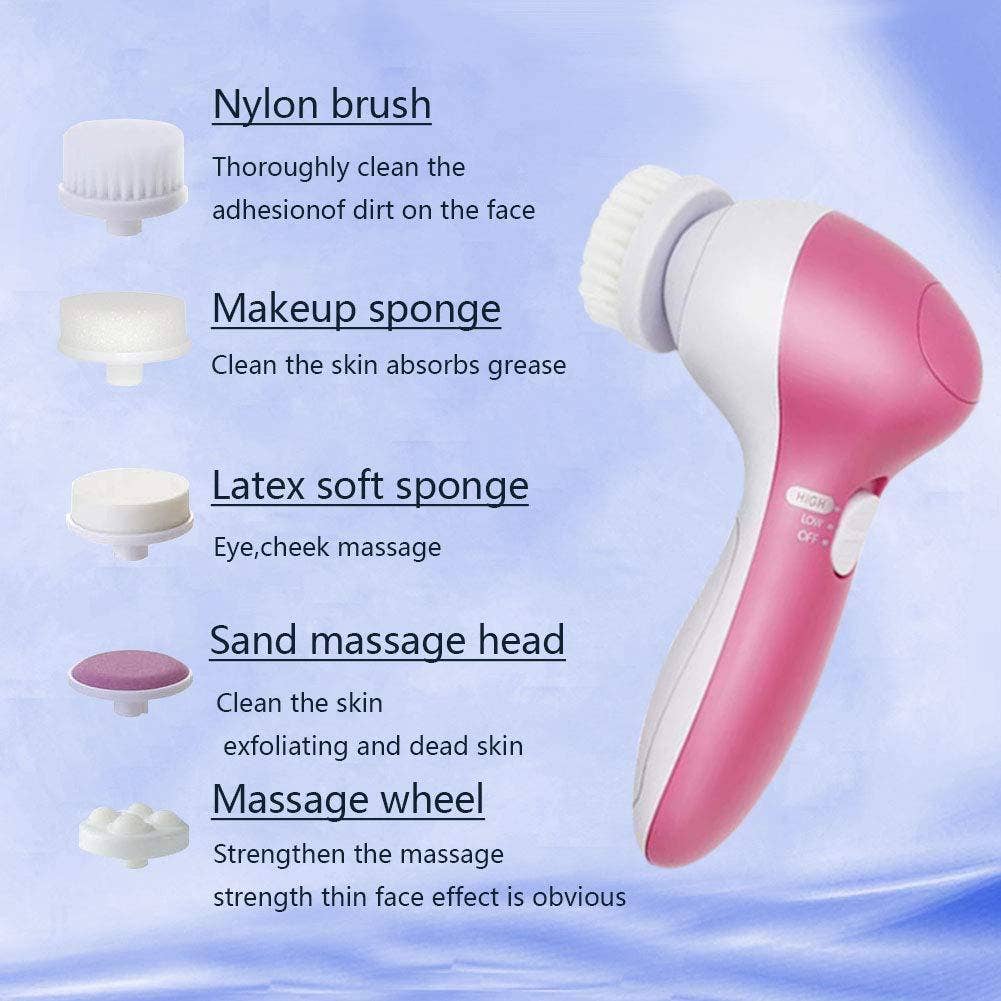 Savoy Active - Vente Appareil électrique pour soins de la peau - Brosse nettoyante pour le visage portable - Rose4