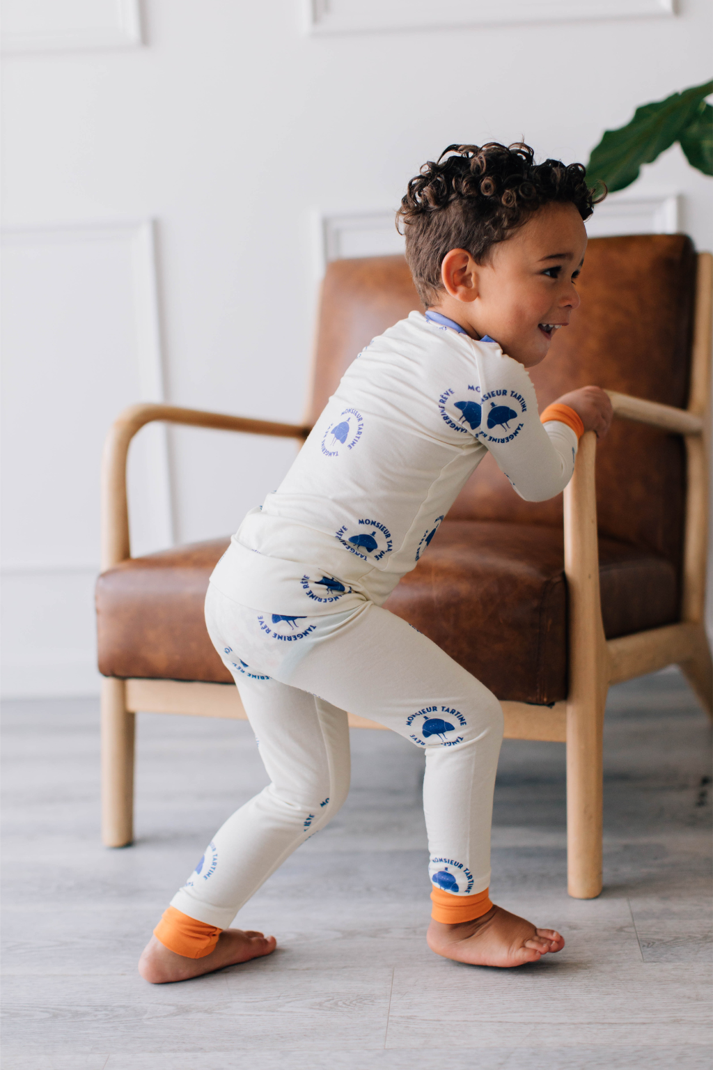 Tangerine Rêve - Wholesale Sleepwear Set - Kids - Monsieur Tartine Pajamas4