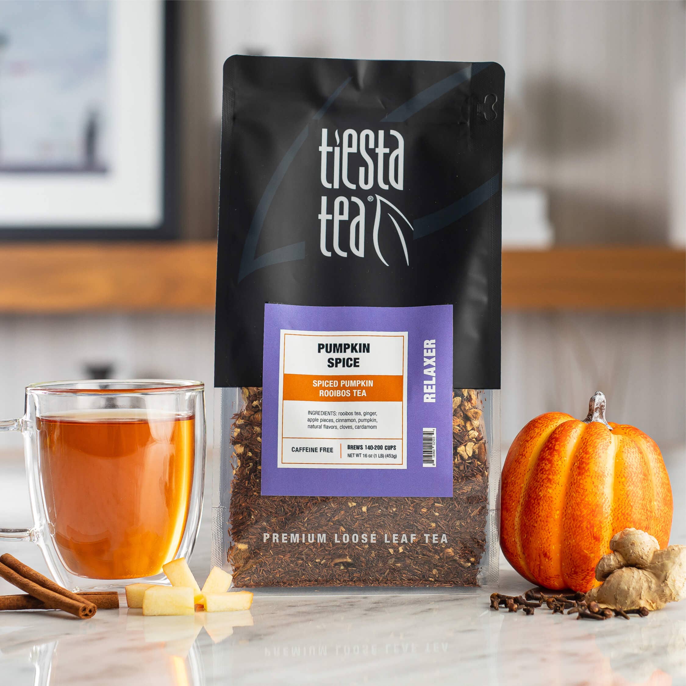 Tiesta Tea Company (loose leaf teas & accessories) - Wholesale Loose tea - Pumpkin Spice Tea | Spiced Pumpkin Rooibos Loose Leaf9