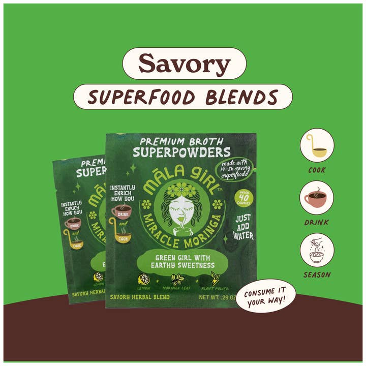 māla girl - Wholesale Broth - Superfood Broth Powder + Instant Soup Base with Moringa2