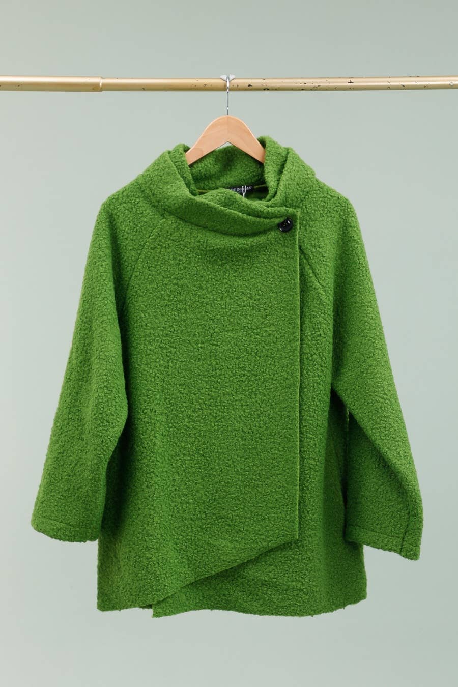 la maison des fibres naturelles – Großhandel College-/Baseballjacke – Damen – Kimono-Stil Jacke 09517 90% Polyester 10% Wolle11