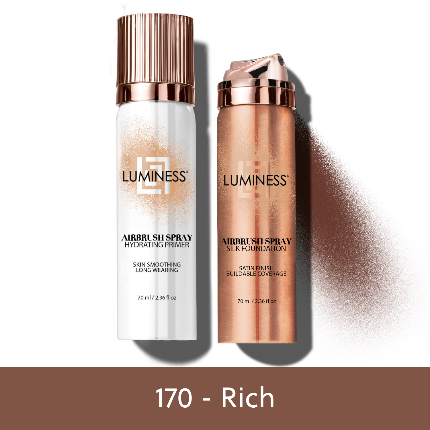 LUMINESS - Wholesale Face Makeup Primer - Airbrush Spray Silk Foundation & Hydrating Primer Kit17