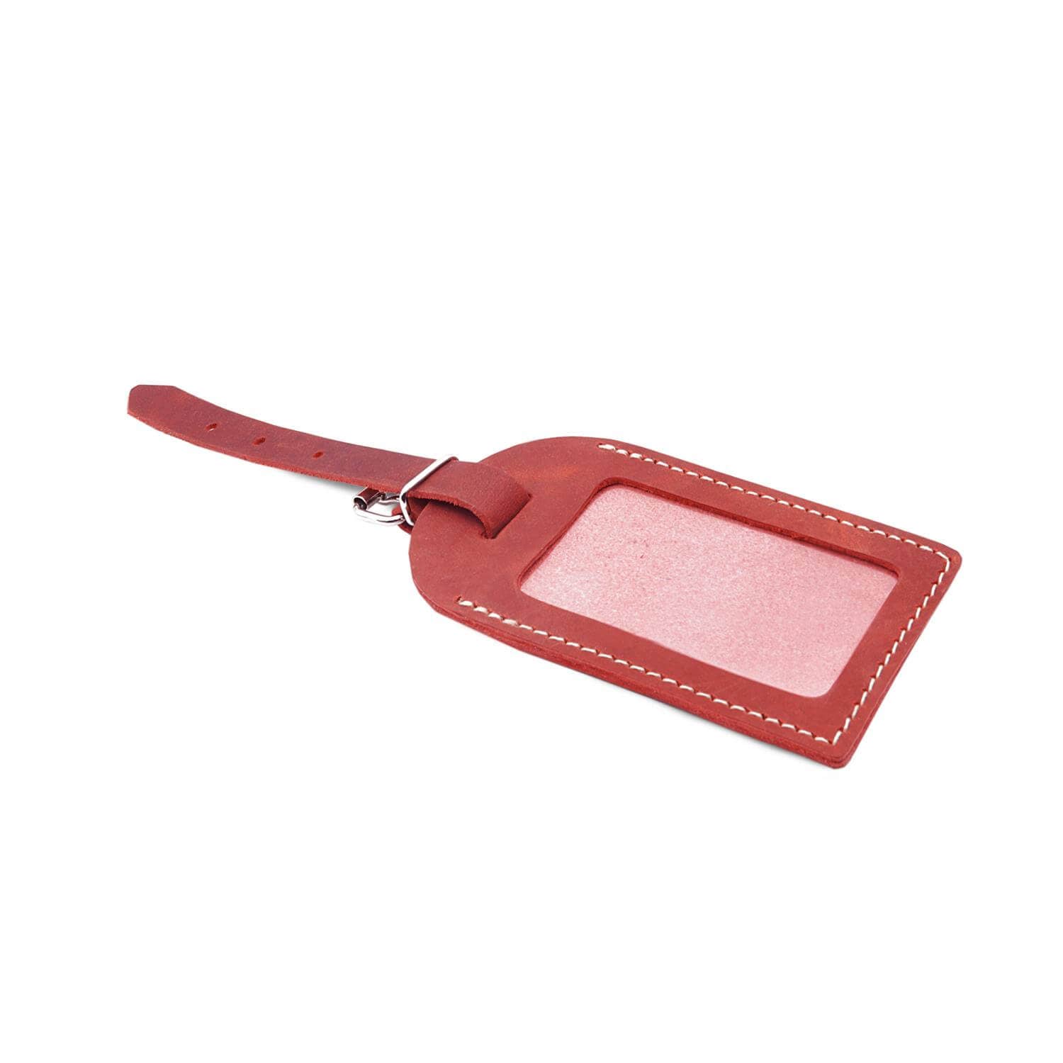 Thielemann Leather Manufacturer – Etiqueta de bagagem por atacado – Etiqueta de bagagem com janela de visualização2