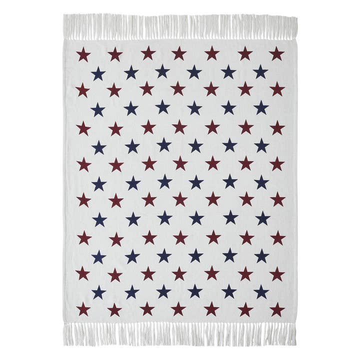 VHC Brands - Wholesale Throw Blanket - Celebration Stars Woven Throw 50x60