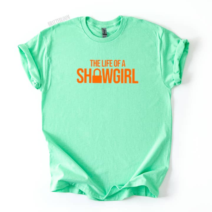 Showgirl VOKSEN T-shirt | Mint for engroshandel hos brattybloom