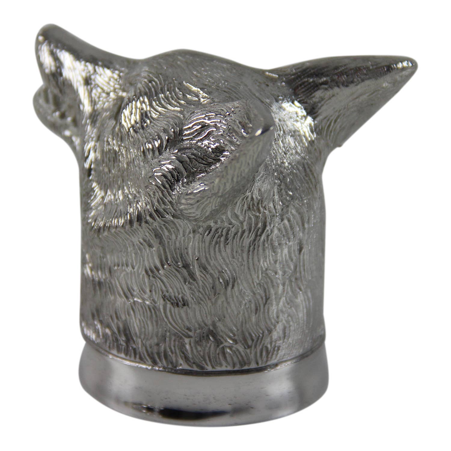 Corbell Silver - Wholesale Jigger - Fine Quality English Pewter Fox Head Jigger. SKU #: C1731.2