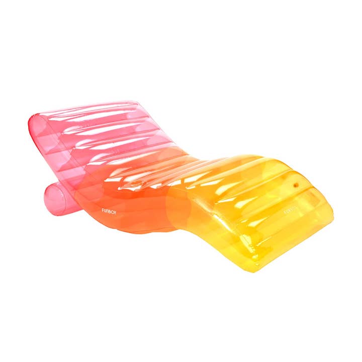 FUNBOY - Wholesale Inflatables - Clear Rainbow Chaise Lounger Pool Float