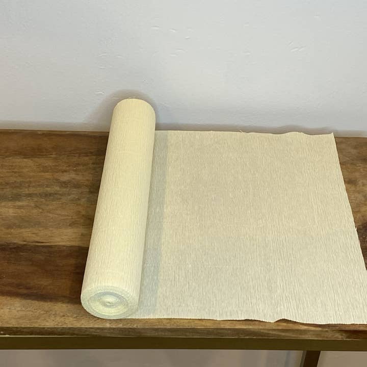 Petals and Pearls Design – wholesale Craft supplies – Ivory Heavy Florist Crepe0