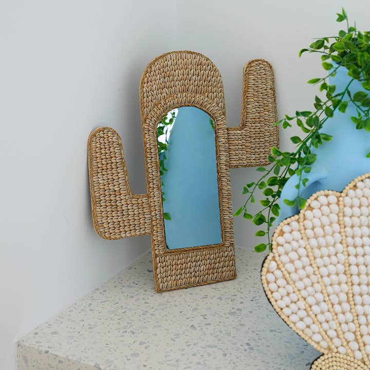 Pink Haley – Großhandel 3D-Wandkunst – Großes Muschel-Dekor zum Aufhängen an der Wand — Muschelschale/Palme1