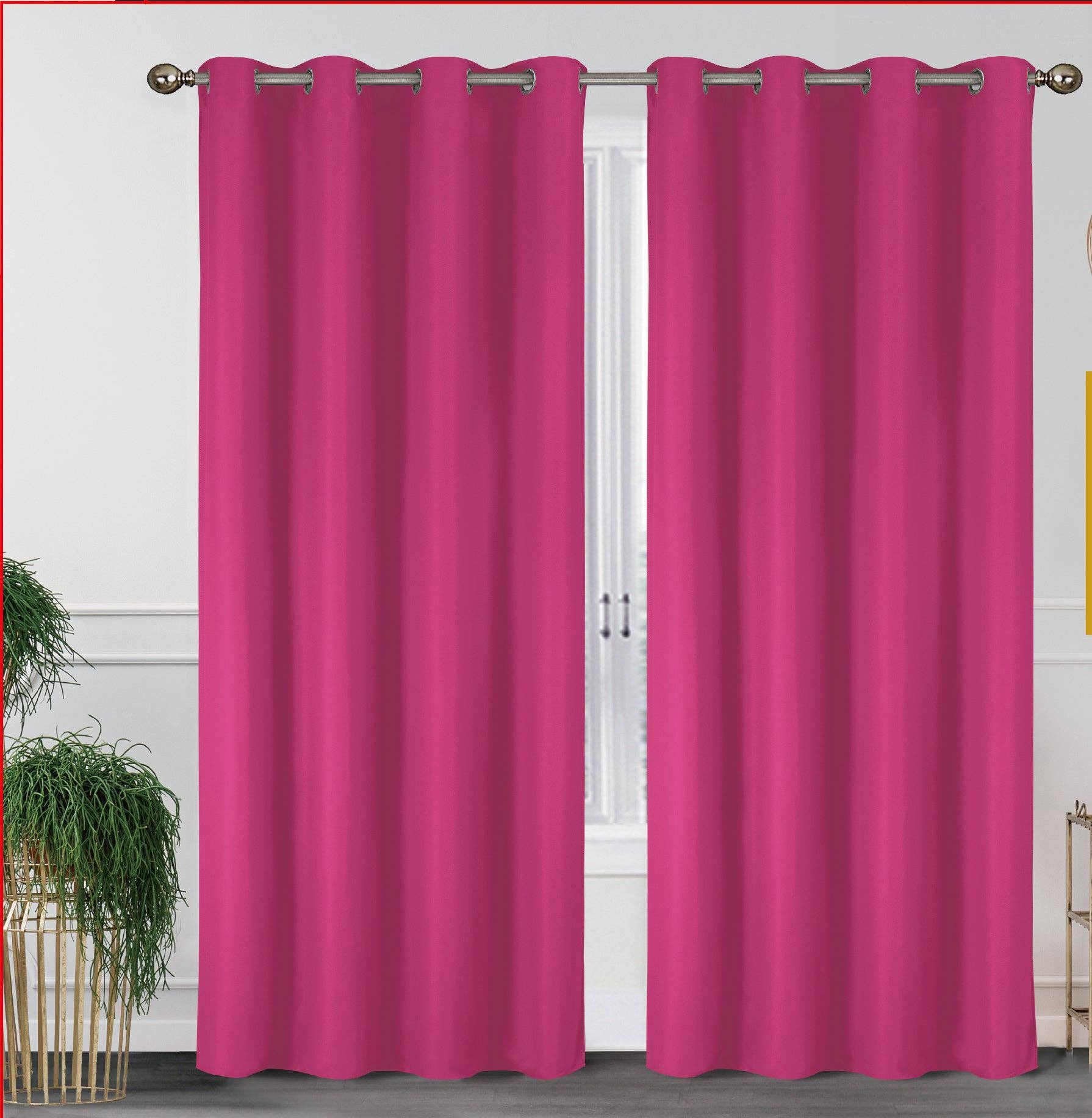 J&V TEXTILES – wholesale Curtain – 2 Pack - 55'' X 84'' Solid Thermal Blackout Panels (19 Colors)28