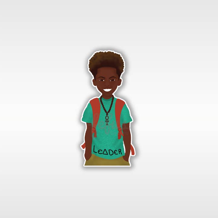 Jamir - Boys Leader Individual Die Cut Sticker | Fefus Designs for wholesale by Fefus Designs