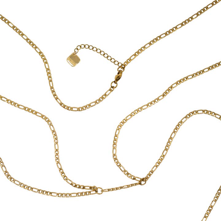 bstrd - Vendita all'ingrosso Bralette - Donna - Reggiseno a catena in oro 18 carati - Catena reggiseno Figaro in oro - Catena corpo in oro3