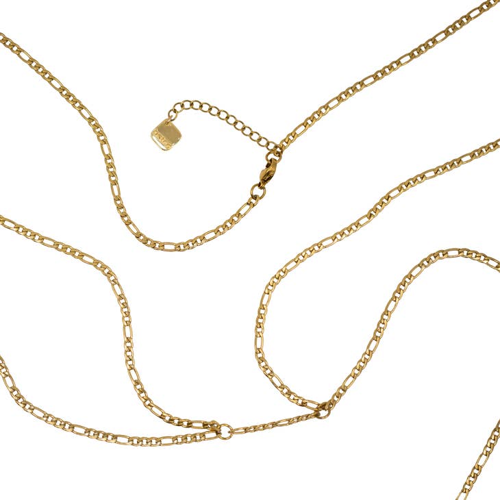 Wholesale 18k Gold Chain Bra - Gold Figaro Bra Chain - Gold Body Chain for  your store - Faire