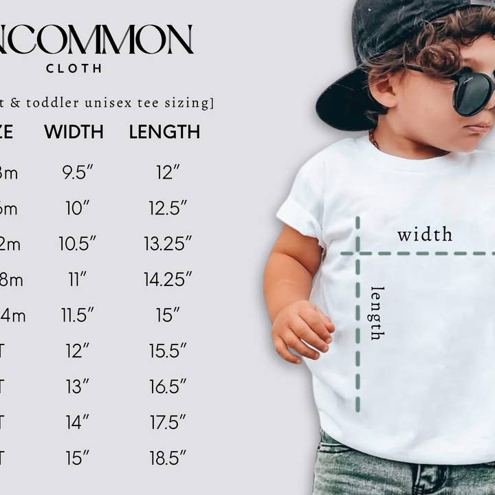 Uncommon Cloth Co - Wholesale T-Shirt - Kids - Toddler Unisex Short Sleeve T-Shirt Blank13