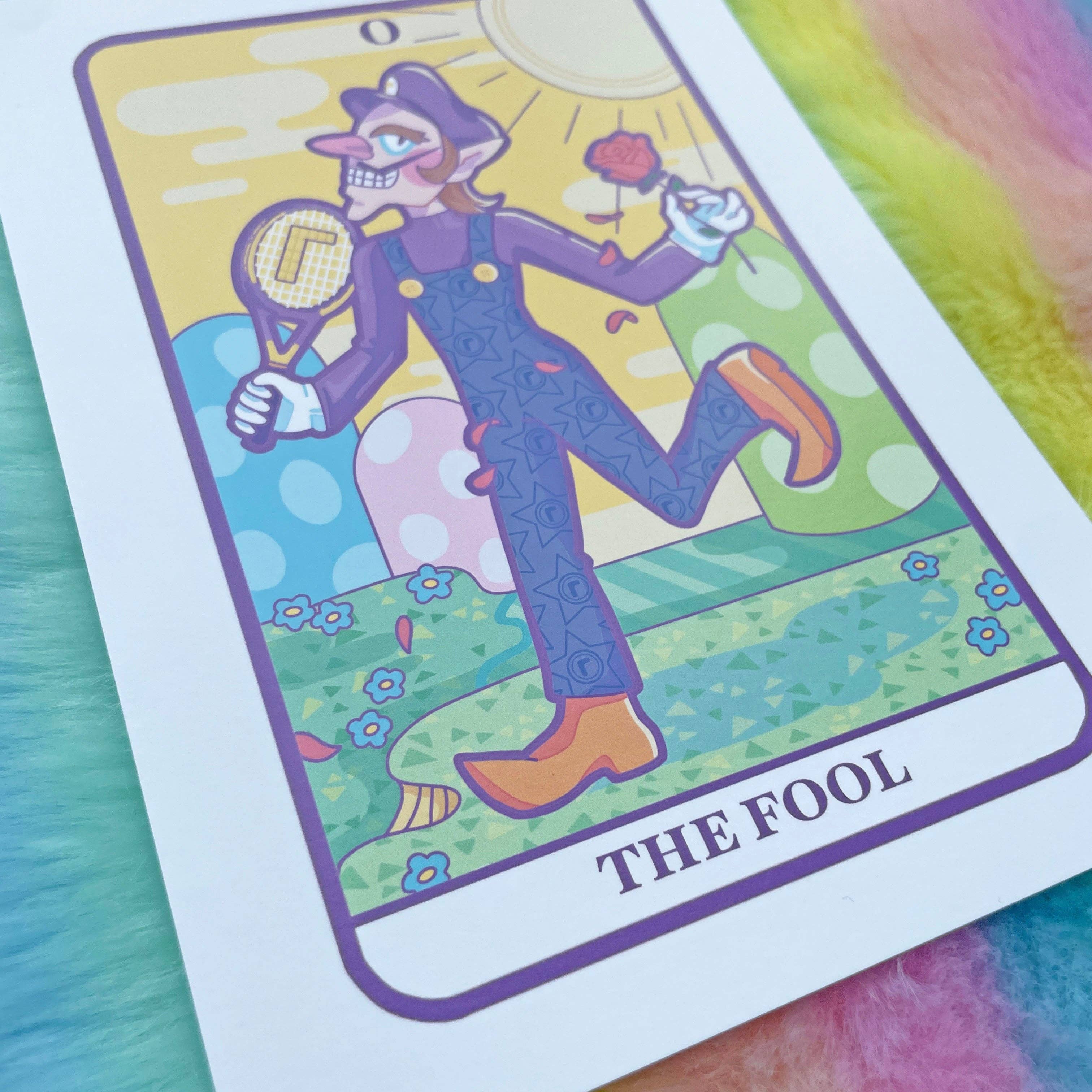 Easybriizy Draws - Wholesale Art Print - Waluigi Video Game 5x7 Tarot Art Print2