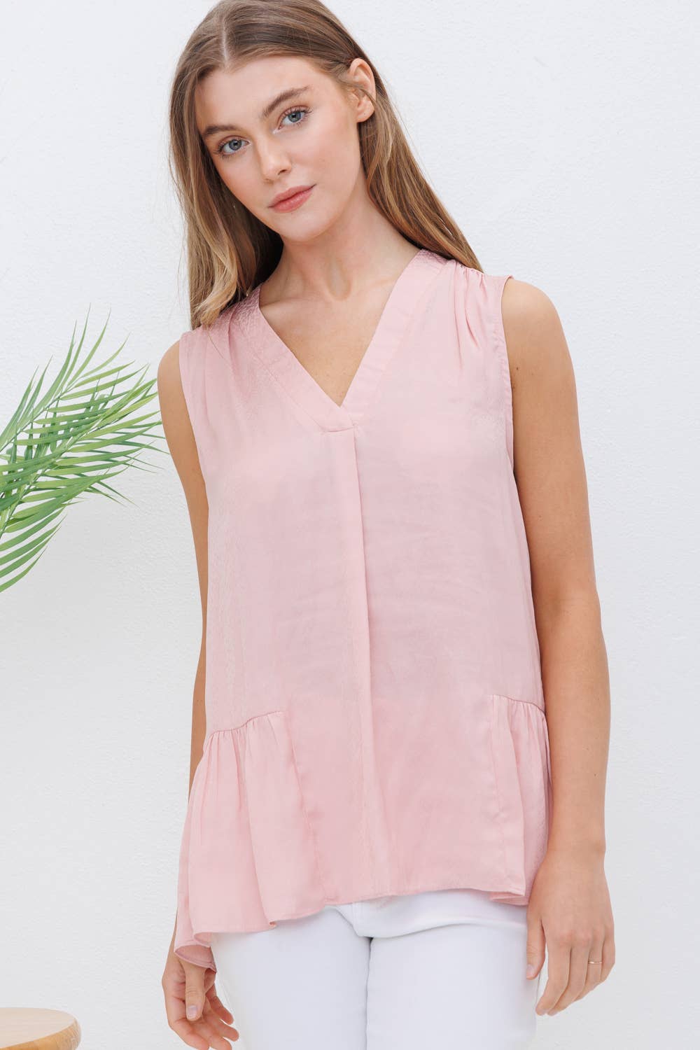 Blue B - Vendita all'ingrosso Camicetta - Donna - 31410T - Blusa arricciata in jacquard satinato con stampa a pois20