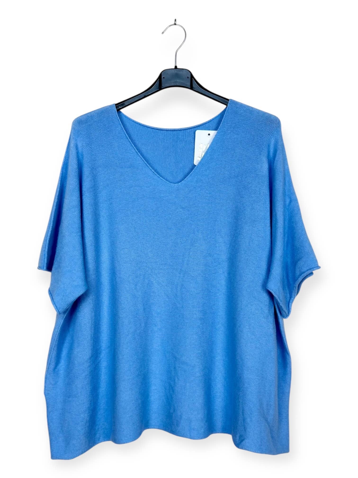 Lucky Nana - Wholesale Poncho - Women's - AH L2202 - Plus Size V-Neck Poncho Sweater3